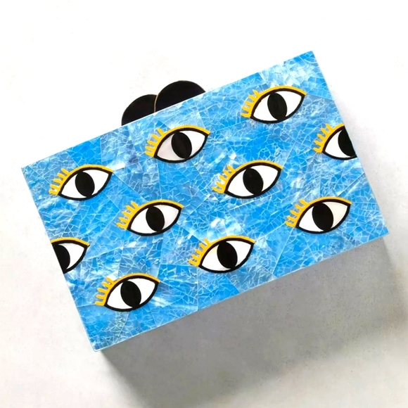 Anthropologie Handbags - Anthropologie Eye Clutch by Kayu